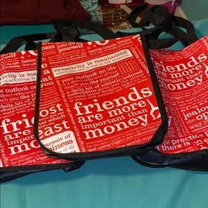 3 reusable Lululemon Athletica bags